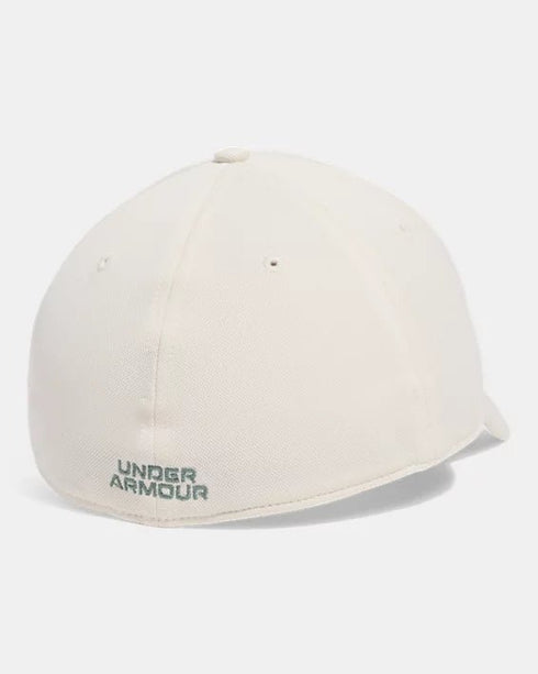 Under Armour hat for man כובע אנדר ארמור בצבע אבן לוגו ירוק